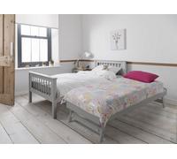 Nöa & Nani Noa & Nani Single Bed Frame With Matheus Pull-Out Trundle In Grey Hampshire