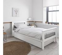 Nöa & Nani Noa & Nani Single Bed Frame With Olaf Pull Out Trundle In White Hampshire