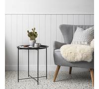 Nöa & Nani Noa & Nani Solid Black Metal Side Tray Table