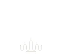 Noel 5 Advent Candle Holder/Portable Lamp Ivory White