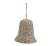 Noel Collection Extra Large Wicker Bell Decoration For Holiday & Winter Decor