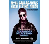 Noel Gallagher High Flying Birds London 2024 A4 Print Poster Wall Art Home Decor Album Gift Present Photo Living Room Dining Room Bedroom Unframed Concert Tour