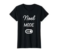 Noel Mode On Name Value Graphic T-Shirt, Women, Black, XL