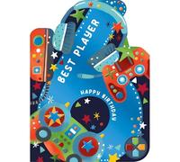 Noel Tatt 6th Birthday Card for Boys - Vibrant Gamer-Themed Design - Embossed Foil Finish - Age 6 Birthday Greeting Card for Him
