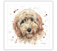 Noel Tatt Birthday Card - Bree Merryn Cute Cockapoo Dog Design - For Him or Her - Artistic All Occasion Greeting Card - Blank Inside