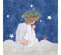 Noel Tatt Charity Christmas Cards Pack of 10 Angel & Robin Design