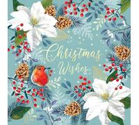 Noel Tatt Charity Christmas Cards Pack of 10 - Assorted Designs - 2 x 5 Robins and Winter Foliage Designs - Festive Christmas Cards Multipack - In Aid of UK Charities