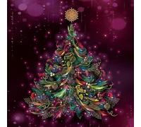 Noel Tatt Charity Christmas Cards Pack of 10 Christmas Tree Design