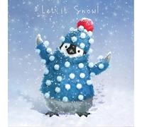 Noel Tatt Charity Christmas Cards Pack of 10 - Penguin Chick in the Snow - Festive Christmas Cards Multipack - In Aid of UK Charities