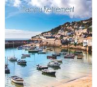 Noel Tatt Retirement Card for Men - Scenic Coastal Village Design - Retirement Congratulations Greeting Card