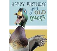 Noel Tatt Rude Birthday Card for Men - Funny Duck Design - Hilarious Happy Birthday Card for Him