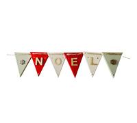 Noel Wooden Festive Garland - Christmas Bunting Decorations, Vintage Traditional Xmas Ornament Banner Sign, Reusable Christmas Wall & Indoor Décor | Indies Wooden Treasure