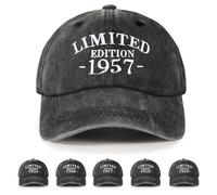 NOEMIN 68th-1957 Birthday Gifts for Men,Dad Birthday Gift - Baseball Caps Mens Cotton Adjustable Vintage