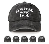 NOEMIN 75th-1970 Birthday Gifts for Men,Dad Birthday Gift - Baseball Caps Mens Cotton Adjustable Vintage
