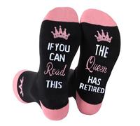 NOEMIN Funny Retirement Gifts for Womens - Cozy Fluffy Socks, Cool Retirement Gifts Socks, Happy Retirement Presents for Mum,Coworker