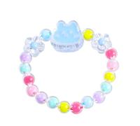 NOEMIN Kids Beaded Bracelet for Girls - Cute Elastic Colorful Charm Flower Cloud Princess Rabbit Heart Friendshipd Bracelets Jewelry Sweet Gift for Kid