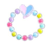 NOEMIN Kids Beaded Bracelet for Girls - Cute Elastic Colorful Charm Flower Cloud Princess Rabbit Heart Friendshipd Bracelets Jewelry Sweet Gift for Kid