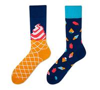 NOEMIN Novelty Mismatched Crew Socks for Men & Women - Colourful Odd Socks with Cartoon Animals, Fruit & Art Prints, Fun Sports Casual Long Socks, Gift Socks for Adults & Teens