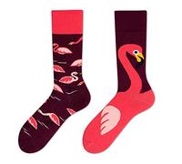 NOEMIN Novelty Mismatched Crew Socks for Men & Women - Colourful Odd Socks with Cartoon Animals, Fruit & Art Prints, Fun Sports Casual Long Socks, Gift Socks for Adults & Teens