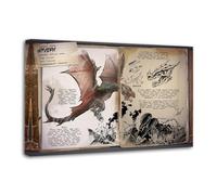 NOEMOHA Ark Wyvern Survival Evolved Poster Decorative Painting Canvas Wall Posters And Art Picture Print Modern Family Bedroom Decor Posters 08x12inch(20x30cm)
