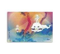 NOEMOHA Kids See Ghost Album Music Kanye,West & Kid Cudi Poster Decorative Painting Canvas Wall Posters And Art Picture Print Modern Family Bedroom Decor Posters 12x18inch(30x45cm)