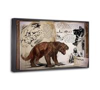 NOEMOHA Survival Evolved Thylacoleo Dossier Poster Decorative Painting Canvas Wall Posters And Art Picture Print Modern Family Bedroom Decor Posters 16x24inch(40x60cm)