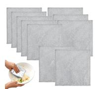 Noenaeni 10PCS Double Layer Wire Dishwashing Cloths, Non Scratch Wire Miracle Cleaning Cloths, Wire Dishwashing Rags, Metal Dishcloths for Kitchen Cleaning, Sinks, Dishes, Stoves(20 x 20cm)
