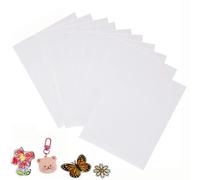 Noenaeni 10Pcs Shrink Plastic Sheets, A5 0.3mm, Translucent