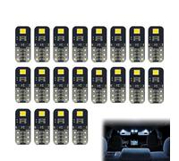 Noenaeni 20PCS T10 W5W LED Bulbs, 12V, 6500K Xenon White