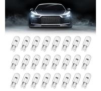Noenaeni 24PCS T10 501 LED Bulbs, W5W 12V COB Light Number Plate Bulb, LED Side Light Bulb, W5W 194 168 2825 Wedge Led Car Bulbs for Interior Dome Map Door Lighting(White)