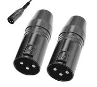 Noenaeni 2PCS 3.5mm to XLR for Rode, 3.5mm Stereo TRS Mini-Jack Female to 3-Pin XLR Male Microphone Adapter, Audio Converter for Rode Mics Mixers, Camcorders, Recorders