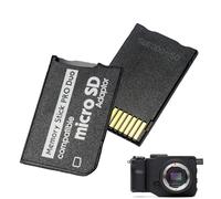 Noenaeni 2PCS Memory Card Adapter for PSP 1000 2000 3000, Micro SD to PSP Memory Stick PRO Duo MagicGate Card, TF to MS Tools for Playstation Portable, Camera, Handycam