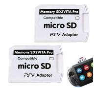 Noenaeni 2PCS Ultimate Version SD2Vita 5.0 Memory Card Adapter for PS Vita PSVSD Micro SD Adapter Converter for Sony PS Vita 1000/2000, Game Accessories for PlayStation Vita(SD Card Not Included)