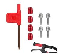 Noenaeni 4Sets Bike Oil Olive Insert, Disc Brake Connecting Insert Kit for Avid Sram, Hydraulic Disc Brake Hose Fitting Tool with T8 Spanner Stealth-A-Majig Quick Install for Bicycle Brake Lines