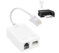 Noenaeni ADSL Filter Microfilter for Broadband & Phone, RJ11 to BT Adapter, Broadband Internet Microfilter Splitter, Socket Splitter Cable for BT Sky Talktalk Landline Modem Router Wifi Telephone Fax