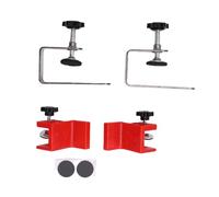 NOENNULL 1 Pair Drawer Installation Clamps, Stainless Steel Adjustable Drawer Fixing Clip Tool for Furniture Assembly, Cabinet Drawer Panel Positioning Jig with Wing Nuts