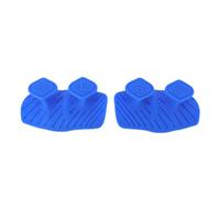 NOENNULL 1 Pair Silicone Workout Grips, Non Slip Workout Grips for Weight Lifting, Silicone Half Palm Weightlifting Gym Grips, Easy Clean Weight Lifting Grips for Gym Training Exercise (Blue)