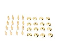 NOENNULL 16 Pcs Speaker Spikes for Carpets, Shockproof Speaker Isolation Spikes Stands, Adjustable Solid Copper Isolation Spikes, Reduce Vibrations, Improve Sound Clarity & Stability
