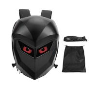 NOENNULL 17 Inch LED Motorcycle Knight Backpack for Men With DIY Programmable Full Color Screen Water proof Riding Backpack 20L Water Proof Hardshell Helmet Laptop Backpack for Riding (Black)