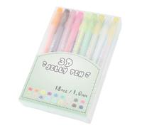 NOENNULL 18 Colors Vibrant 3D Gel Pen Set for Writing and Doodling, Slick Artistic Drawing Pens for Journaling and Crafts