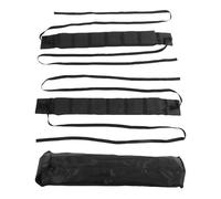 NOENNULL 2 Pack Universal Car Roof Rack Pads, Anti Slip Soft Roof Rack Protector with Adjustable Straps for Kayak, Surfboard, Canoe on SUV, Sedan, 4 Door 2 Door Vehicles