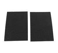 NOENNULL 2 Pcs Oval Rubber Pads Black Non-Slip Self Adhesive Floor Protector Furniture Sofa Table Chair EVA Foot Pad