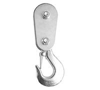 NOENNULL 2 Ton Snatch Block Wire Rope Lifting Pulley with Hook for UTV ATV Quad Bike Motocross