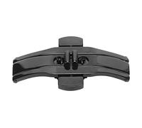 NOENNULL 21mm Watch Clasp Replacement Foldable Butterfly Buckle, Stainless Steel, Ceramic, Tungsten Steel, for Male Female with Double Push Button, Black