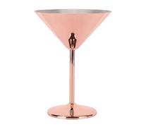 NOENNULL 220ml Rose Gold Stainless Steel Cocktail Glass - Elegant Champagne Toasting Cup & Red Wine Goblet for Home Bar, Wedding, Party - Dishwasher Safe