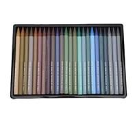 NOENNULL 24 Color Sticks Slick Blending Woodless Colored Pencils Set Multifunctional for Sketching, Card Making