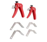 NOENNULL 2Pcs Adjustable Drawer Fixing Clamp Stainless Steel Drawer Front Installation Clamp, Drawer Face Clamps with Rubber Pads, Easy, Efficient Installation for Various Drawer