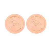 NOENNULL 2PCS Copper Bird Bath Disk, 3 Point Bird Bath Copper Disk Support Water Purifier Bird Bath Plate Birdbath Disk for Outdoors All Season Use