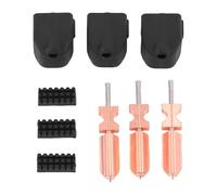 NOENNULL 3Pcs Quick Detachable Nozzle Hotend,Hardened Steel Quick Detachable Nozzle Hotend, Metal Nozzle Kit 0.25MM 0.4MM 0.6MM for FLASHFORGE 3D Printer, with Silicone Caps, Brushes