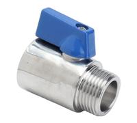 NOENNULL 5/8 Inch Stainless Steel Mini Ball Valve, Quarter Rotating Rod 304 SS Mini Valve, Exquisite Lightweight Portable Valve for Shower Head, Rv Use, Boat